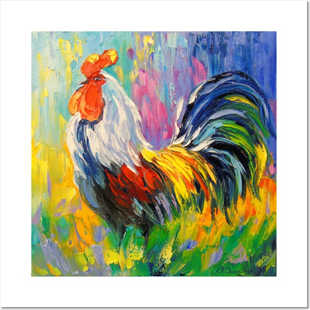 Rooster Wall Art by OLHADARCHUKART